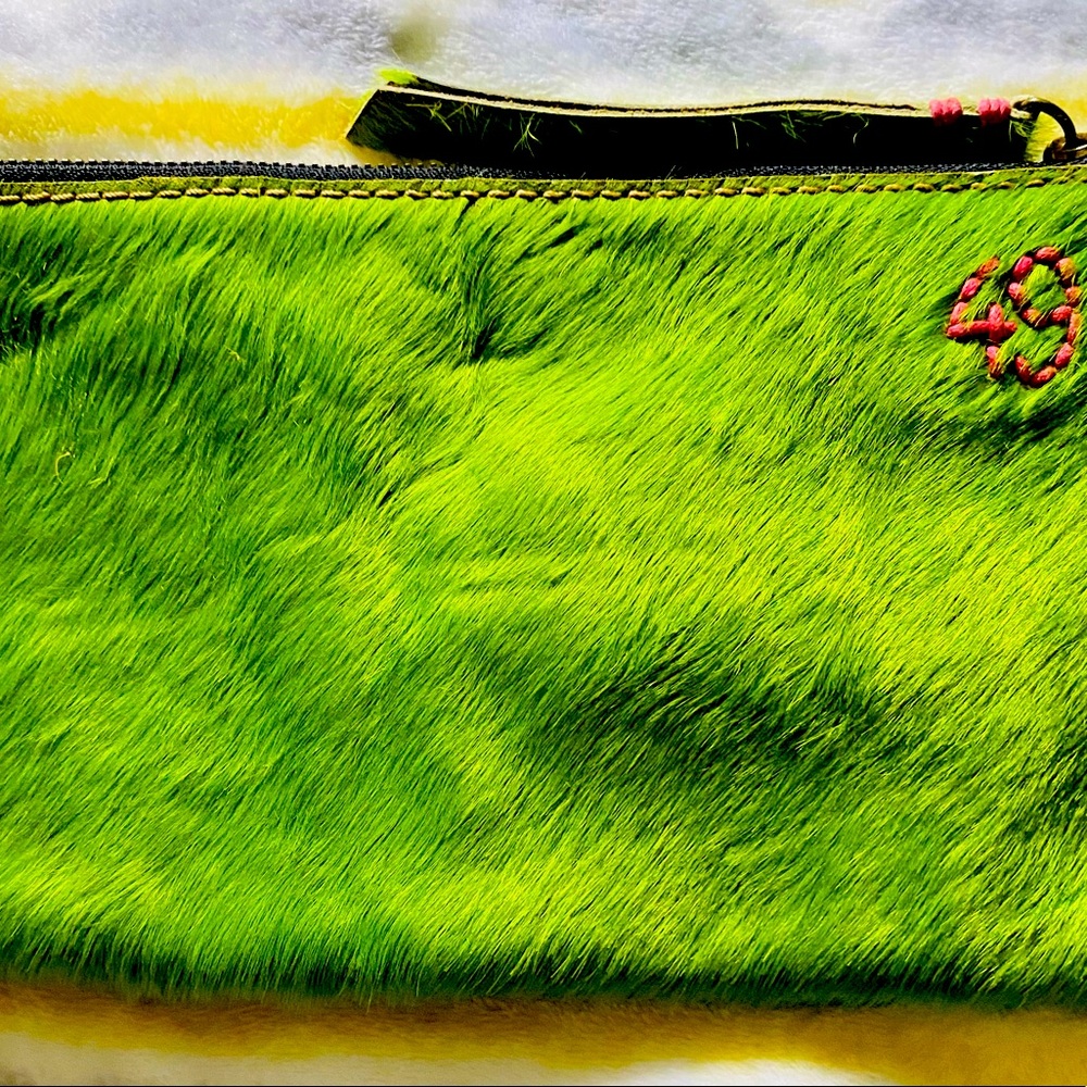 49 SQUARE MILES Bright Green Clutch
